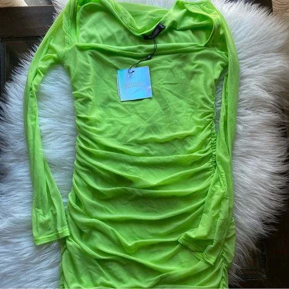 Missguided | Dresses | Nwt Missguided Ruched Lime Green Mesh Midi Dress | Poshmark Missguided | Dresses | Nwt Missguided Ruched Lime Green Mesh Midi Dress | Poshmark